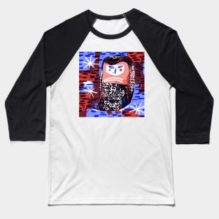 Owl in Starry Night Baseball T-Shirt